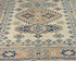 3x5 Kazak Beige Afghan Hand Knotted Geometric Design Wool Area Rug